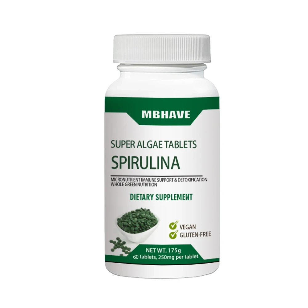 Spirulina Tablet Organic - big deal Free shipping Natural Pollution