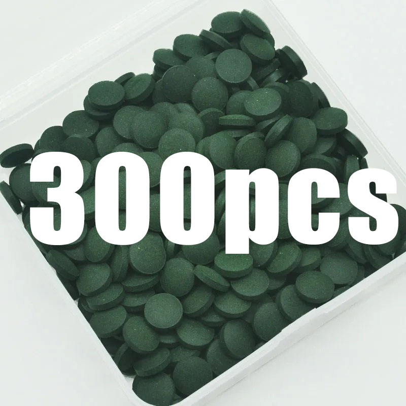 Spirulina Tablet Organic - 50-300Pcs High Purity Spirulina Tablets Spiral