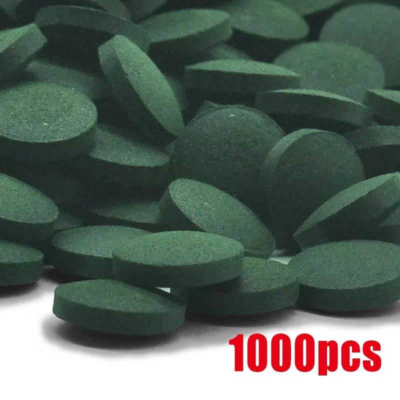 Spirulina Tablet Organic - 100/500/1000Pcs High Purity Spirulina Tablets, Spiral