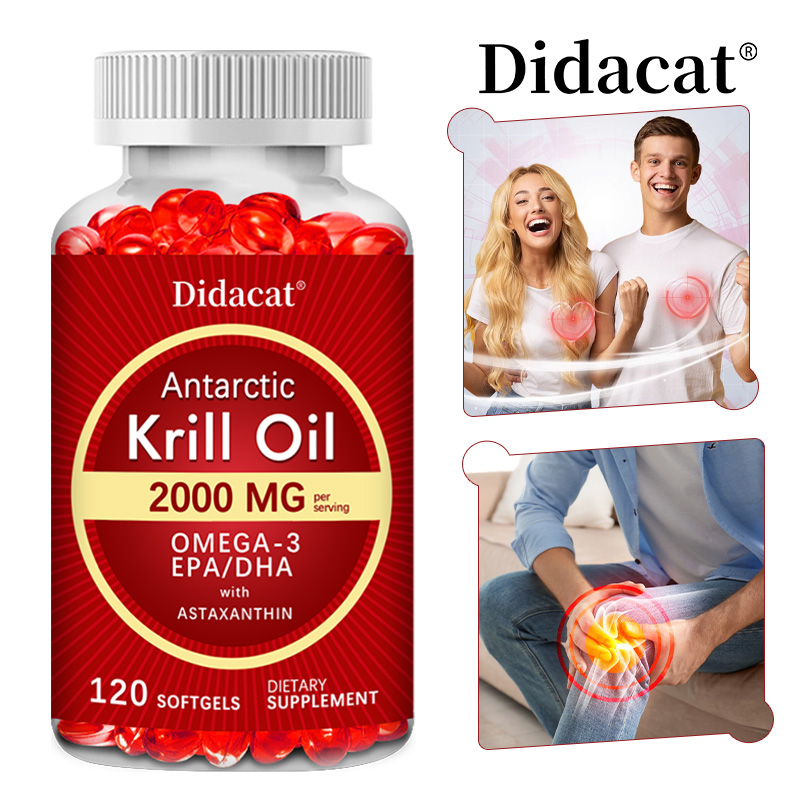 2000mg Antarctic Krill Oil wit - огляд і ціна Krill Oil Supplement