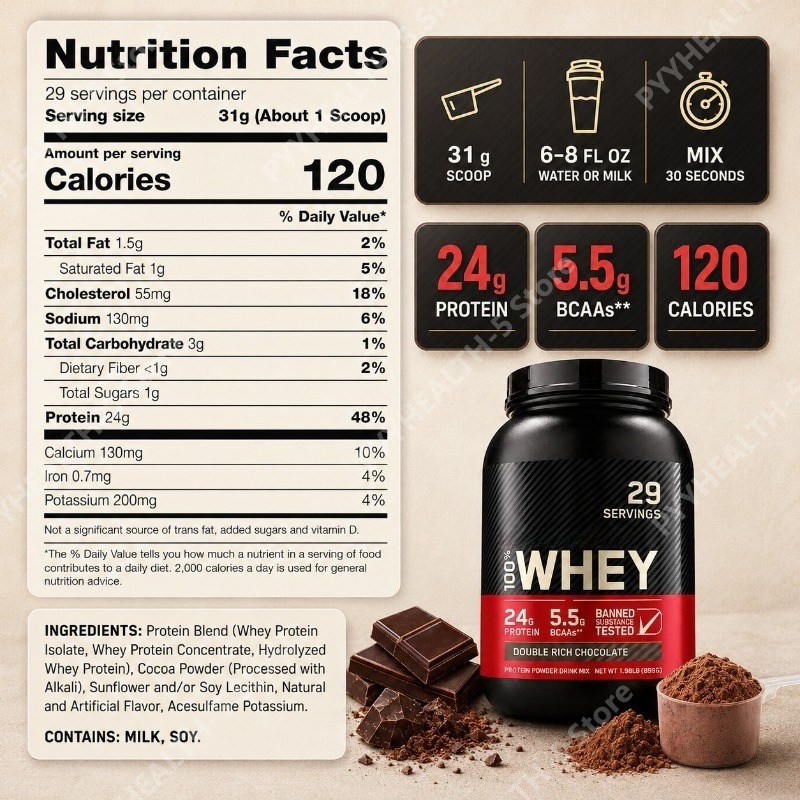 Whey Protein Powder Double Ric - огляд і ціна Fitness Nutrition Whey Protein