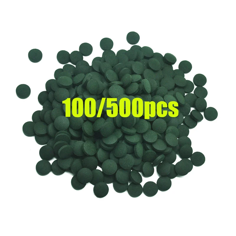 100-500Pcs High Purity Spiruli - огляд і ціна Spirulina Tablet Organic