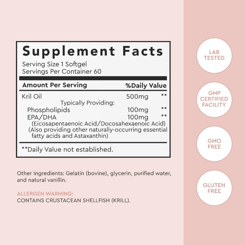 Antarctic Krill Oil 500mg Phos - огляд і ціна Krill Oil Supplement