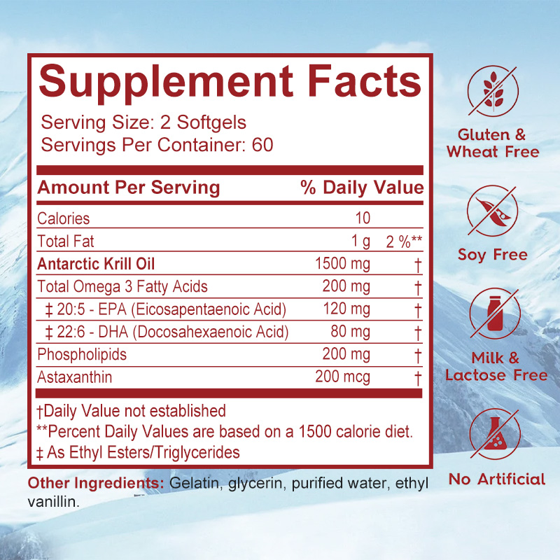 Antarctic Krill Oil Supplement - огляд і ціна Krill Oil Supplement
