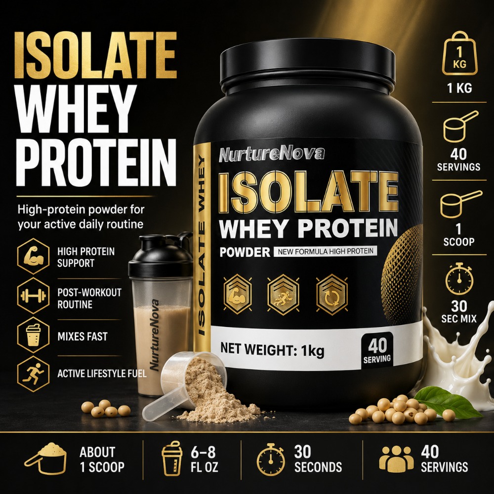 NurtureNova Isolate Whey Prote - огляд і ціна Fitness Nutrition Whey Protein