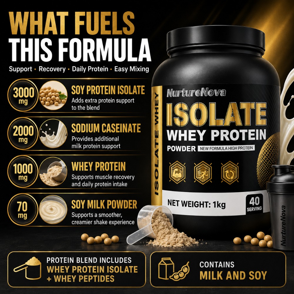 NurtureNova Isolate Whey Prote - огляд і ціна Fitness Nutrition Whey Protein