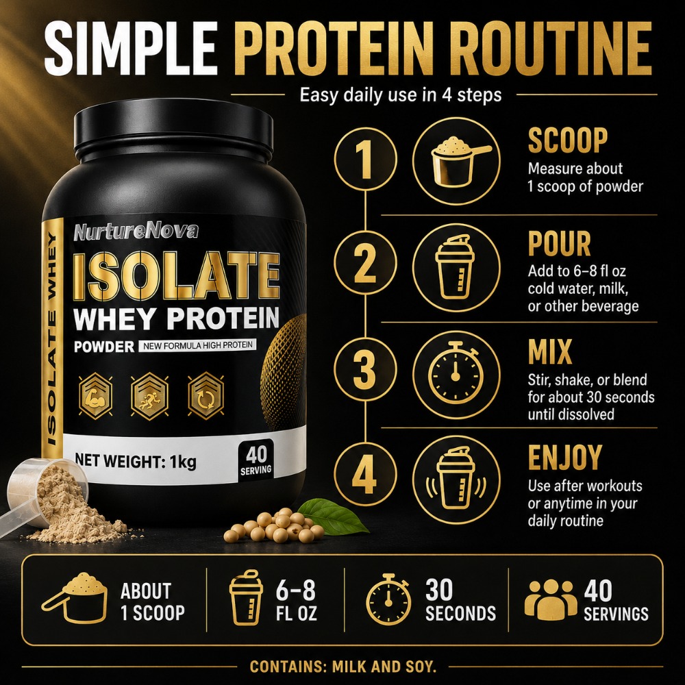 NurtureNova Isolate Whey Prote - огляд і ціна Fitness Nutrition Whey Protein
