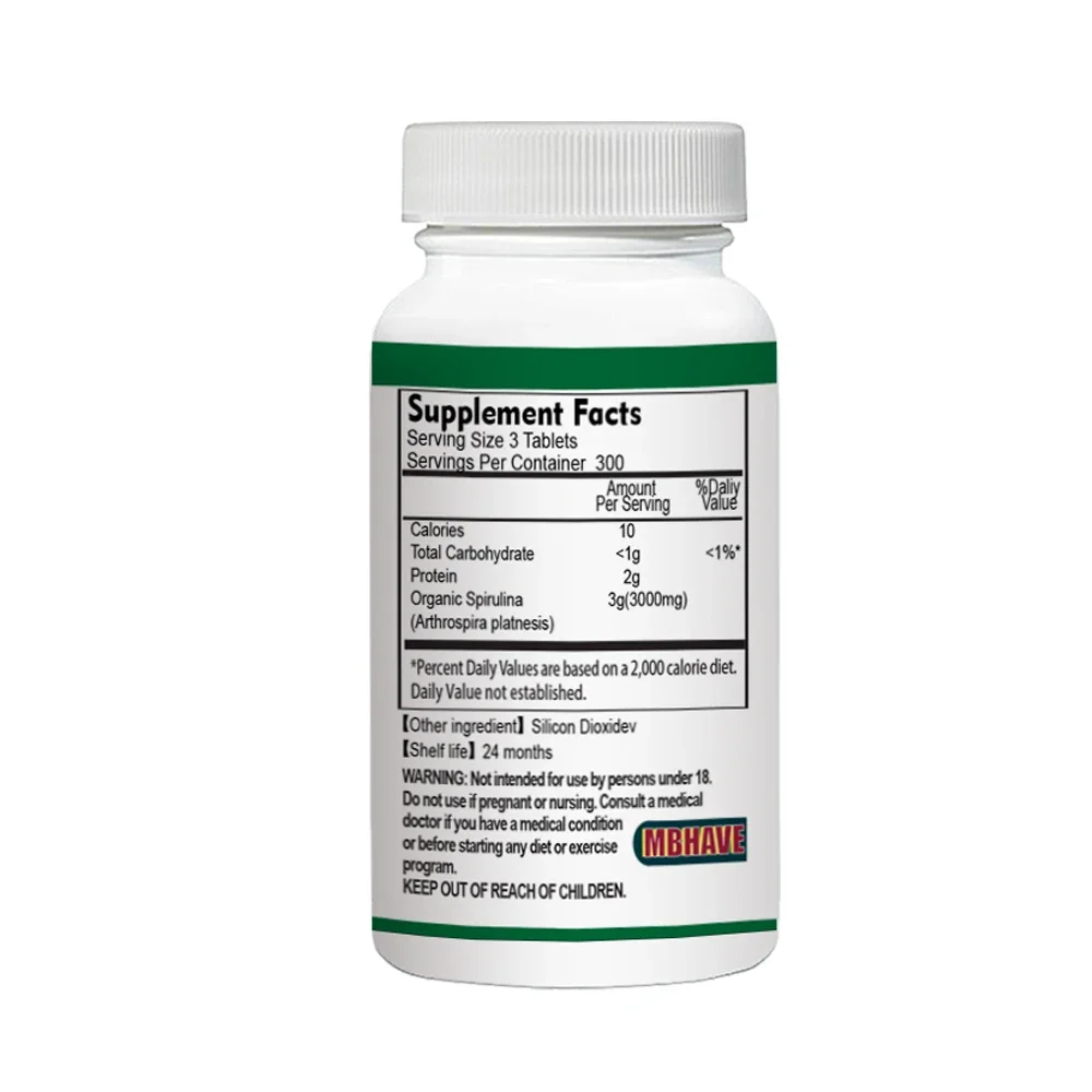 big deal Free shipping Natural - огляд і ціна Spirulina Tablet Organic