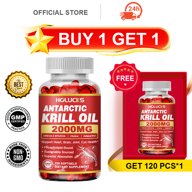 HOLUCKS Antarctic Krill Oil Su - огляд і ціна Krill Oil Supplement