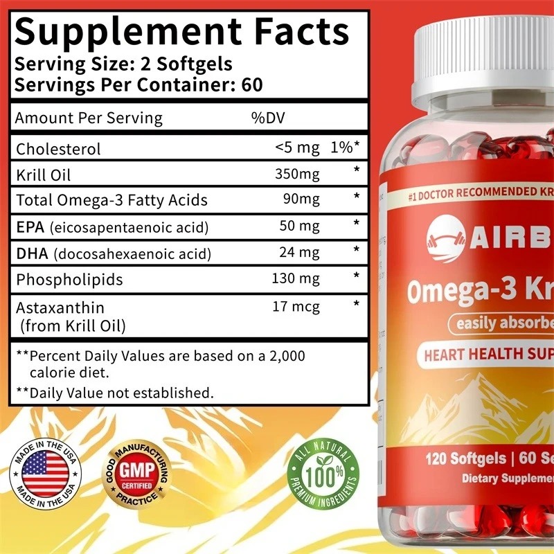 Omega-3 Krill Oil with EPA, DH - огляд і ціна Krill Oil Supplement