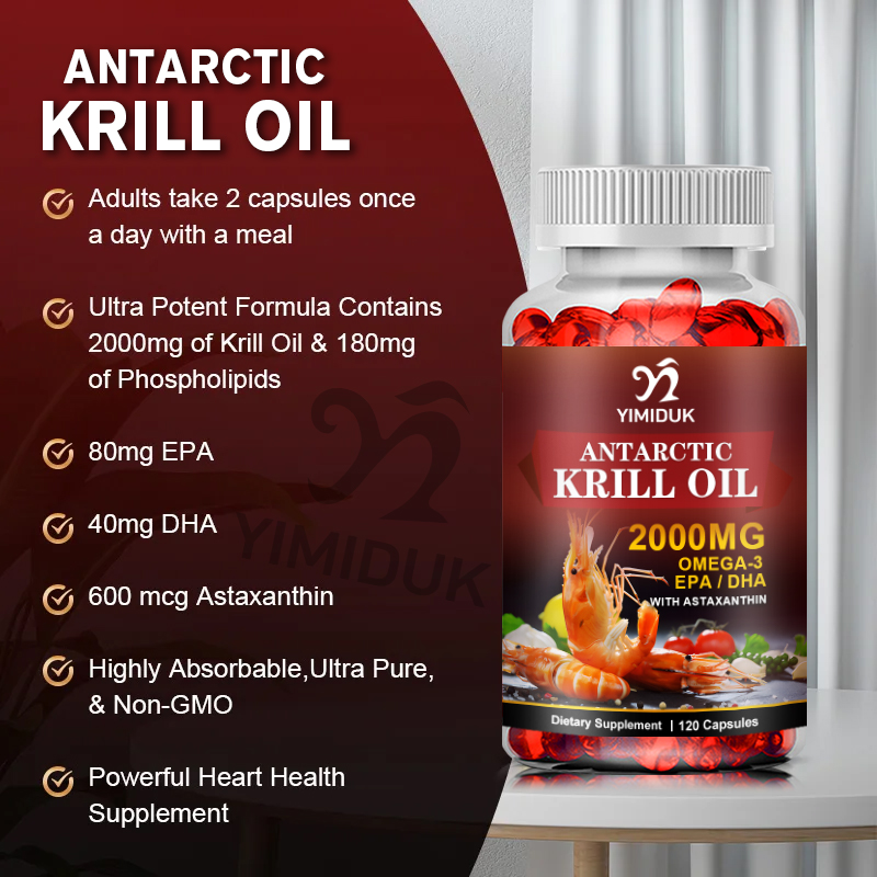Antarctic Krill Oil 2000mg 120 - огляд і ціна Krill Oil Supplement