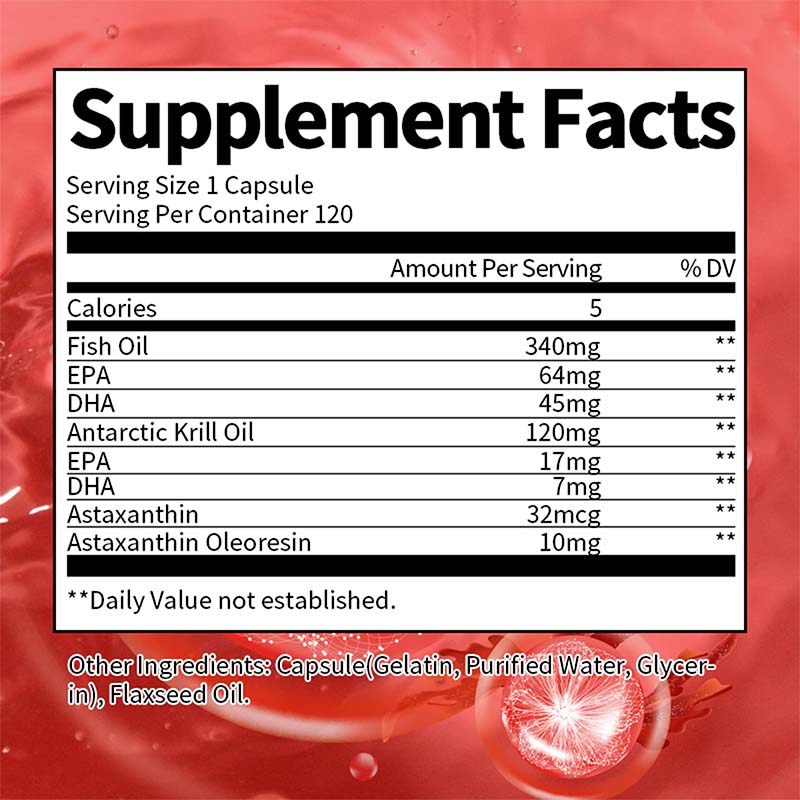 Dietary Supplement Astaxanthin - огляд і ціна Krill Oil Supplement