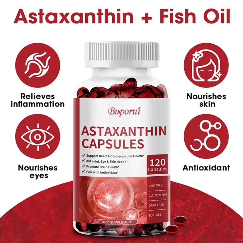 Dietary Supplement Astaxanthin - огляд і ціна Krill Oil Supplement