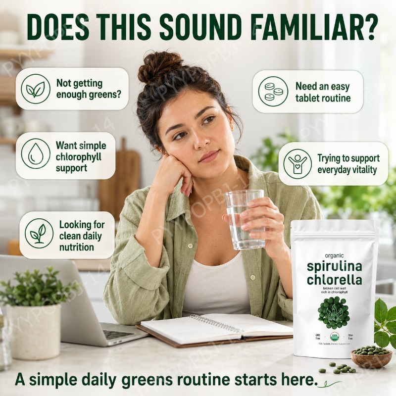 Organic Spirulina Chlorella Ta - огляд і ціна Spirulina Tablet Organic
